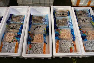 煙臺市場海鮮年貨大比拼 本地海鮮漸成年貨主角，傳統農副產品銷售平穩